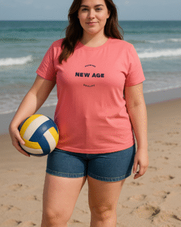 Women’s Round Neck Cotton T-Shirt (XL)