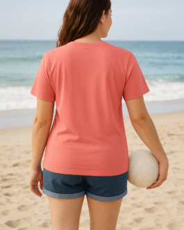 Women’s Round Neck Cotton T-Shirt (XL)