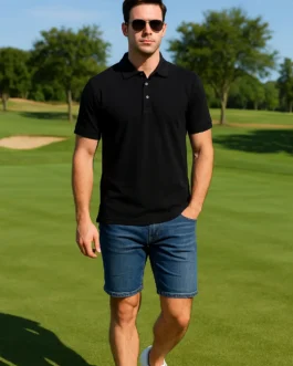 Black Classic Polo T-Shirt