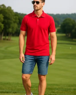 Coral red Classic Polo T-Shirt